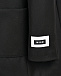 Черное пальто с лого на рукаве MSGM | Фото 3