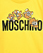 Футболка с лого и медвежатами, желтая Moschino | Фото 3