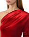 Бархатное асимметричное платье, красное Dan Maralex | Фото 11