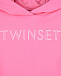 Розовый комплект: толстовка-худи + шорты TWINSET | Фото 7