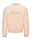 Куртка-бомбер на клепках и логотипом, светло-розовая Chloe | Фото 2