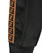 Черные спортивные брюки с лампасами Fendi | Фото 3