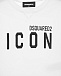 Белый свитшот с принтом &quot;ICON&quot; Dsquared2 | Фото 3