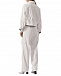 Белые брюки из эко-кожи с поясом на резинке Dan Maralex | Фото 4