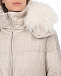 Куртка из ткани Loro Piana с мелким лого и отделкой из меха лисы Yves Salomon | Фото 8
