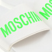 Белые шлепки с салатовым логотипом Moschino | Фото 6