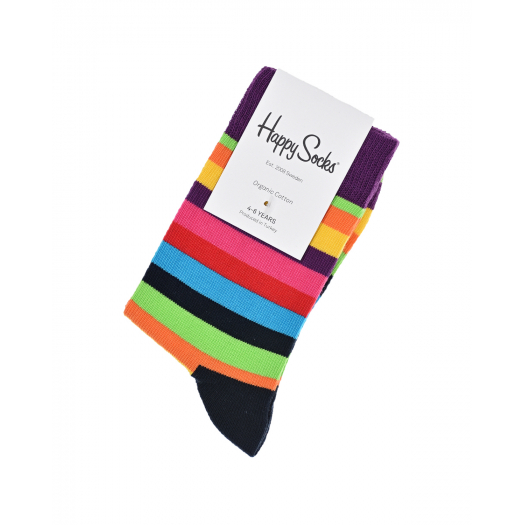 Носки в разноцветную полоску Happy Socks | Фото 1