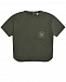 Комплект: футболка и бермуды, зеленый Emporio Armani | Фото 2