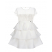 Белое платье с отделкой перьями Ermanno Scervino | Фото 1