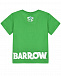 Футболка зеленая, белый лого на спине Barrow | Фото 2