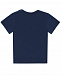 Синяя футболка с разноцветным логотипом GUCCI | Фото 2