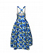 Платье с принтом &quot;синие цветы&quot; Philosophy Di Lorenzo Serafini | Фото 5