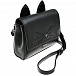 Черная сумка с декоративными ушками, 17x12x6 см Karl Lagerfeld kids | Фото 2