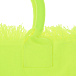 Неоново-желтая сумка с логотипом 28х14х22 см Saint Barth | Фото 6