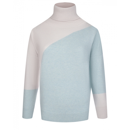 Бело-голубой свитер Panicale | Фото 1