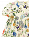 Платье из поплина с принтом Flora Festival GUCCI | Фото 5