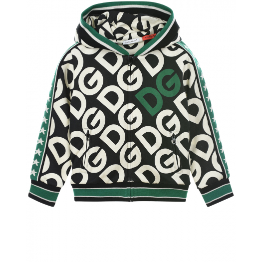 Спортивная куртка со сплошным логотипом Dolce&Gabbana | Фото 1