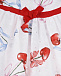 Платье с принтом &quot;вишни&quot; Monnalisa | Фото 3