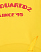 Желтый свитшот с красным лого Dsquared2 | Фото 3