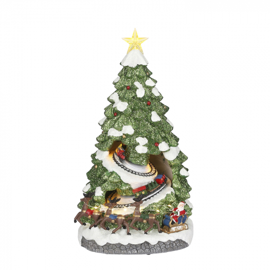 Новогодний сувенир Рождественская елка на батарейках, 38,5 см Luville | Фото 1