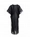 Черное платье-кафтан с кружевной отделкой Charo Ruiz | Фото 3