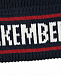 Темно-синяя шапка с белым лого Bikkembergs | Фото 3
