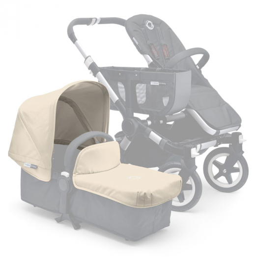 Комплект Bugaboo Donkey (капюшон+фартук на люльку) сменный тканевый OFF WHITE  | Фото 1