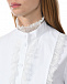Блузка с манишкой и кружевными рюшами Alberta Ferretti | Фото 8