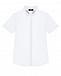Белая рубашка с вышивкой на воротнике Dal Lago | Фото 2
