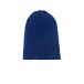 Синяя шерстяная шапка с отворотом Jan&Sofie | Фото 1