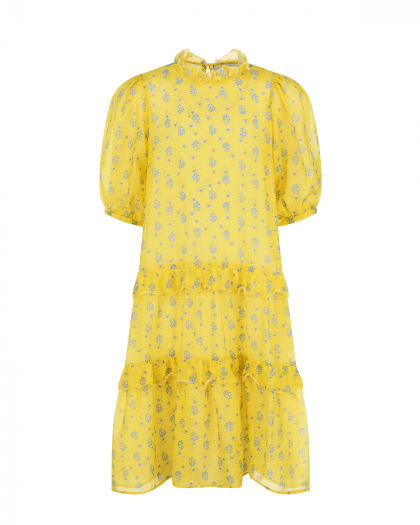 Желтое платье с рукавом 3/4 Paade Mode | Фото 1