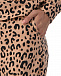 Бежевые брюки с леопардовым принтом Dan Maralex | Фото 7