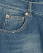 Синие джинсы с белыми заплатками MM6 Maison Margiela | Фото 3