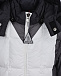Бело-серая куртка color block Moncler | Фото 3