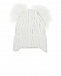 Белая шапка с двумя помпонами Freedomday | Фото 2