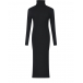 Черное платье STELVIO из шерсти и кашемира Pietro Brunelli | Фото 1
