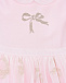 Розовое платье с глиттером Monnalisa | Фото 3
