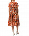 Оранжевое платье с цветочным принтом Vivetta | Фото 4