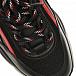 Черные кроссовки с красной отделкой MSGM | Фото 6