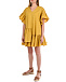 Желтое платье с воланами для беременных Attesa | Фото 4