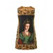 Платье с барочным принтом &quot;Queen&quot; Dolce&Gabbana | Фото 1