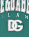 Зеленый свитшот с белым лого Dolce&Gabbana | Фото 3