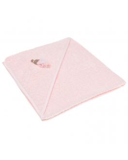 Розовое полотенце с аппликацией La Perla Розовый, арт. 52084 1R | Фото 1