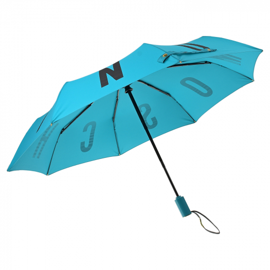 Голубой зонт с логотипом, 30 см Moschino | Фото 1