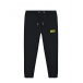Черные спортивные брюки с желтым логотипом Diesel | Фото 1