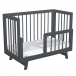 Кроватка для новорожденного, модель Aria темно-серая Lilla | Фото 1