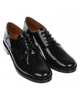 Черные кожаные туфли со шнуровкой Beberlis Черный, арт. 20405-W20-A NEGRO | Фото 1