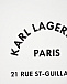 Белая футболка с черным лого Karl Lagerfeld kids | Фото 3