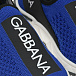 Кроссовки-носки с лого, синие Dolce&Gabbana | Фото 6