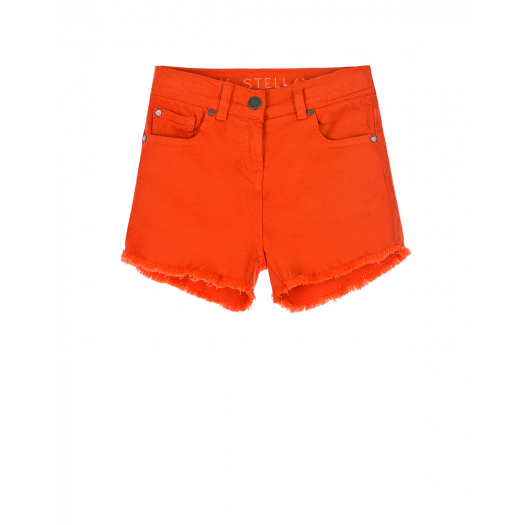 Оранжевые джинсовые шорты Stella McCartney | Фото 1
